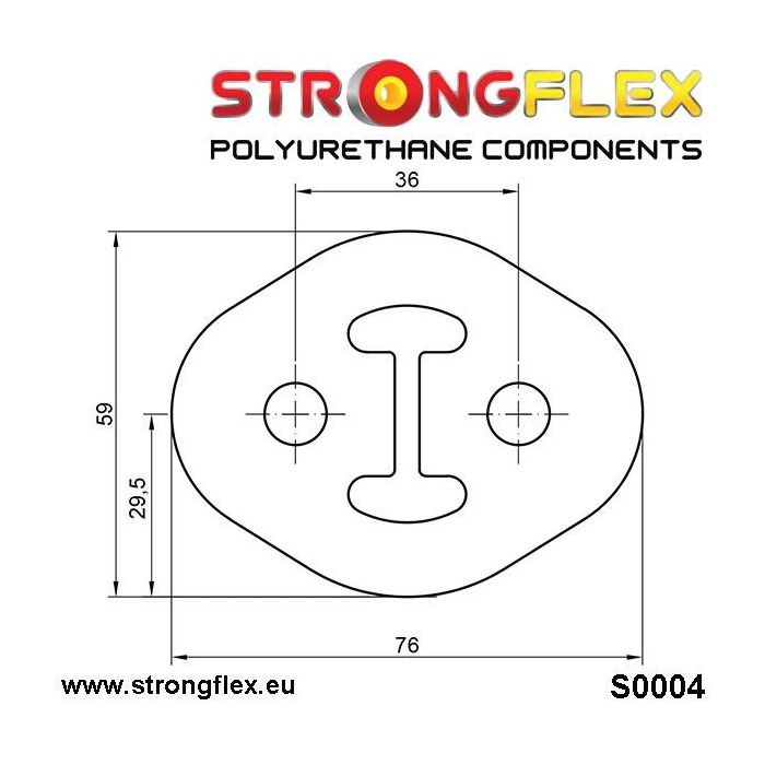 000004B: Muffler hanger 36mm