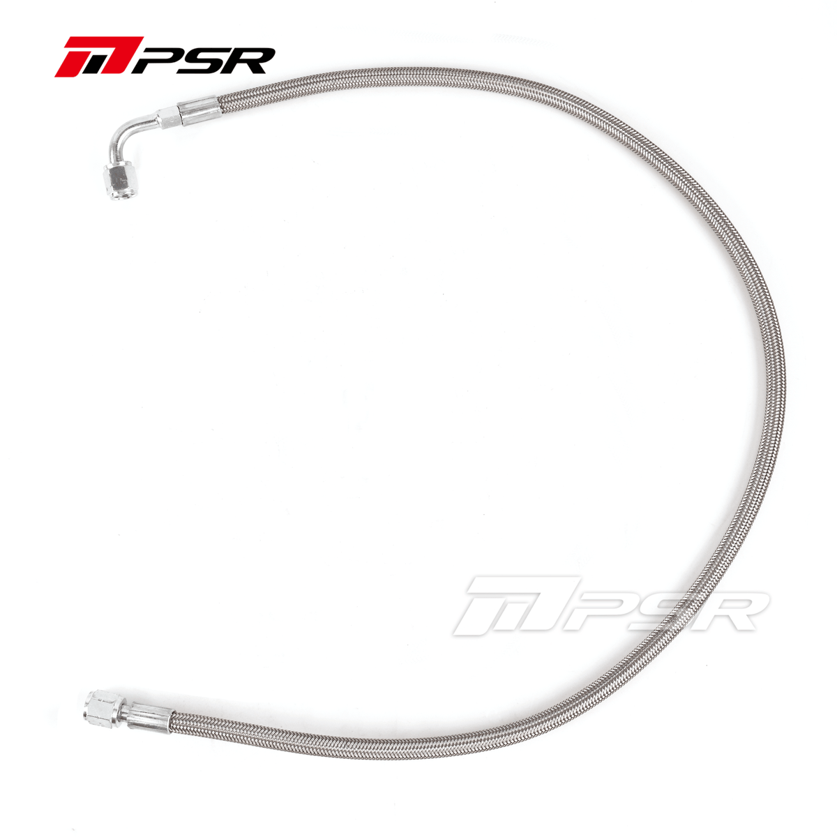 Línea de alimentación de aceite de turbo universal de alto rendimiento Pulsar PSR 4AN - 4AN, un extremo recto y otro a 90 grados, malla de acero 80 cm