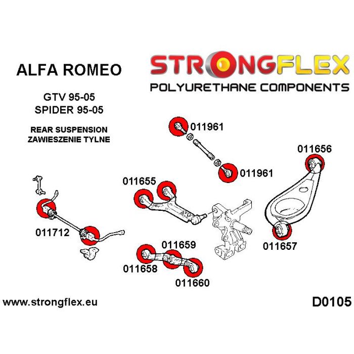 016244A: Complete SPORT suspension bushing kit