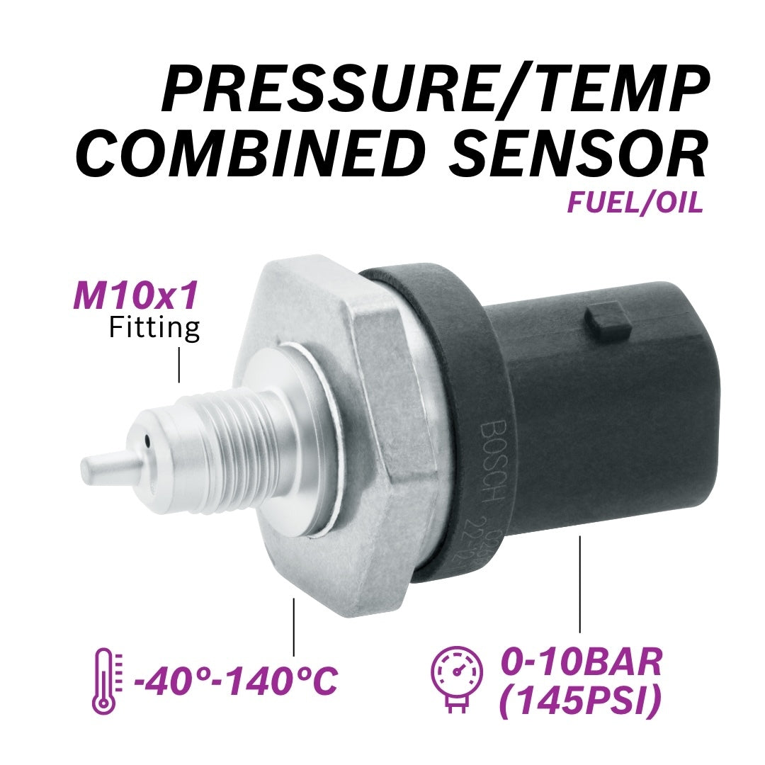 Sensor combinado de presión de líquido y temperatura Bosch 10 bar 140 °C