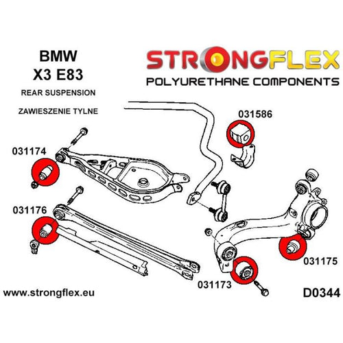 031175A: Brazo trasero BMW E36 E46 E83 Z4 X3 Strongflex