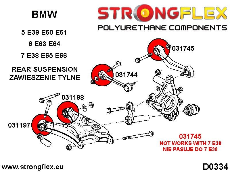 031197A: Silentblock delantero del brazo trasero inferior SPORT