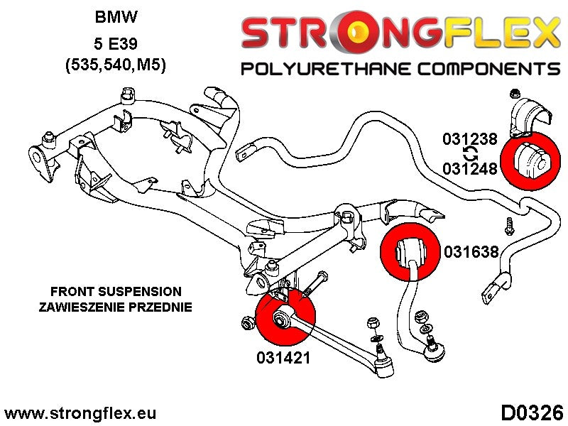 031238B: Silentblock de barra estabilizadora delantera