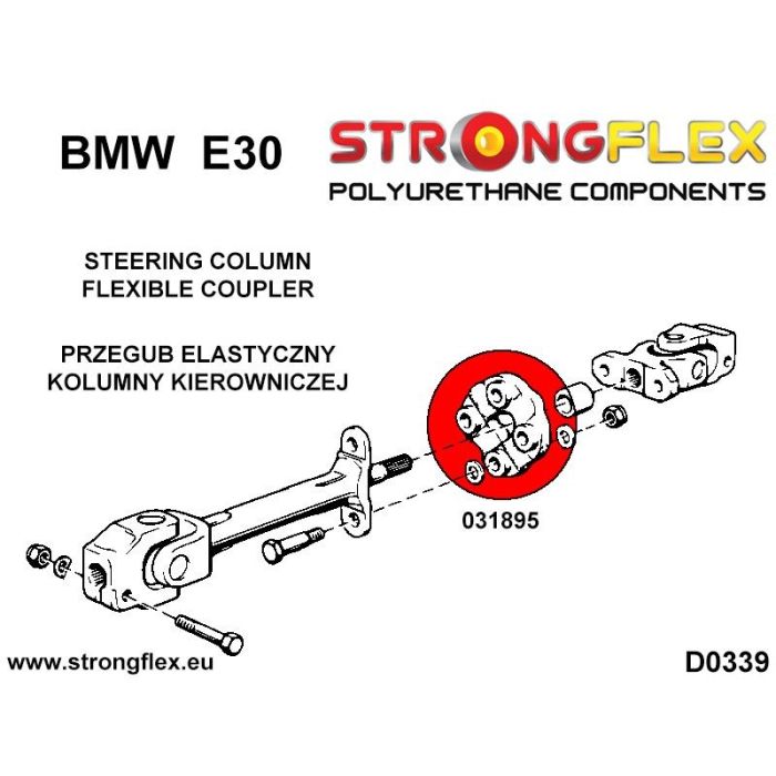 031895A: Flexible steering column coupling SPORT