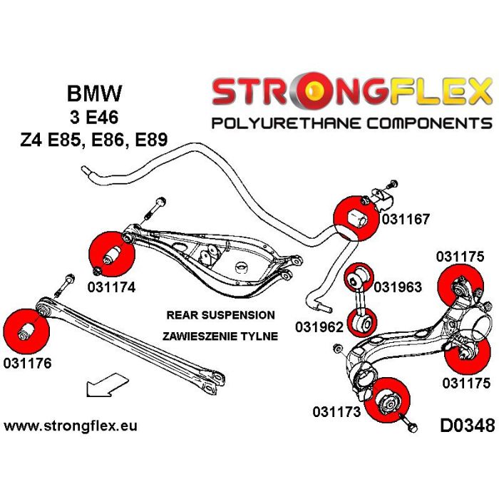 031963B: Rear anti roll bar link bush to arm
