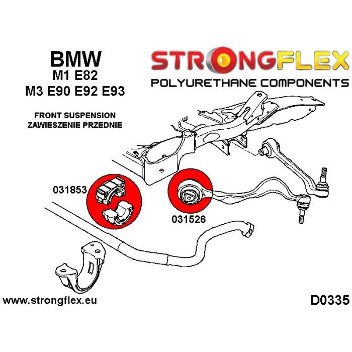 036230A: Complete SPORT suspension bushing kit