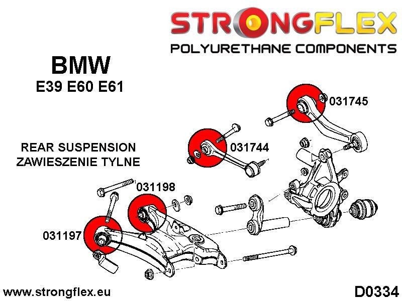 036233A: Kit completo de silentblocks de suspensión E39 Sedan SPORT