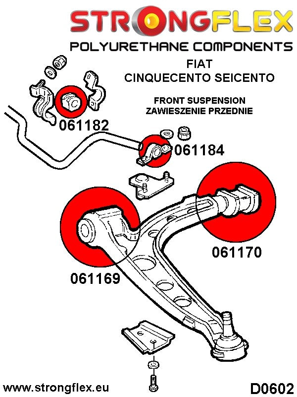 061169A: Silentblock delantero de brazo de suspensión delantero SPORT