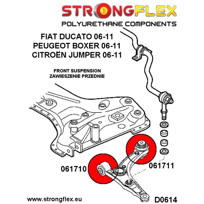 061711B: Rear control arm bushing