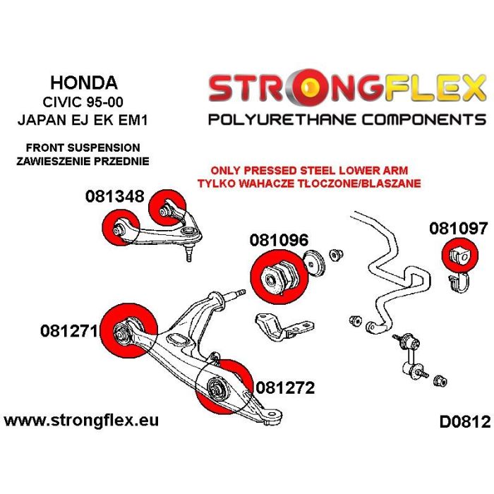 081096B: Front lower rear bushing