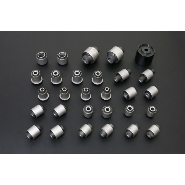 Kit completo de bujes Hardrace para Infiniti Serie G y Nissan Skyline Serie Z.