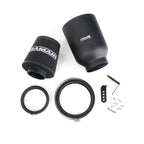 Ramair ProMax 76mm large foam universal air filter with rubber neck in closed air box.