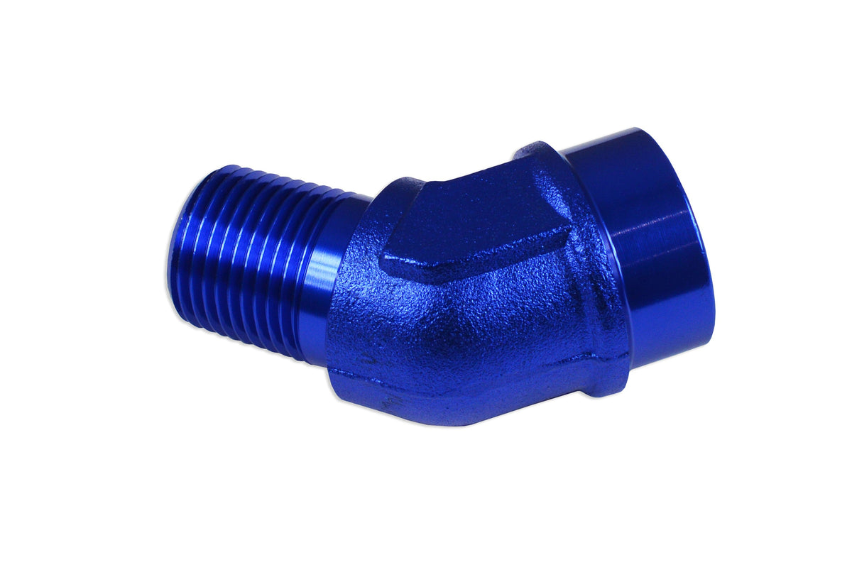 Adaptador racor acoplador 45° 1/2 NPT hembra-macho para manguera