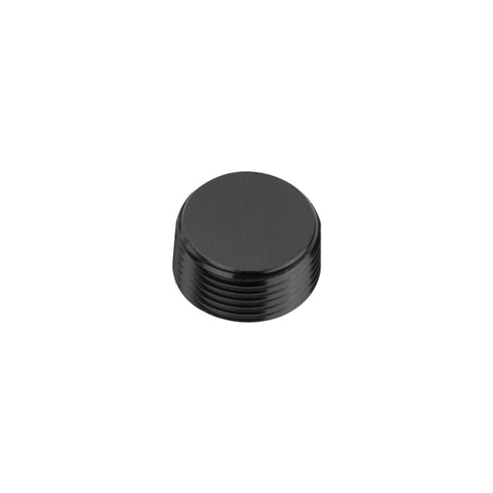 1/4 NPT Hex Head Blind Plug, Male Adapter for Fuel and Oil, Black.
