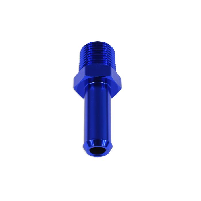 1/8 NPT to 6-7 mm (1/4) Quick-Connect Hose Adapter, Blue Fuel.