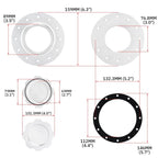 FMIC.EU fuel cell cap 12 bolts silver
