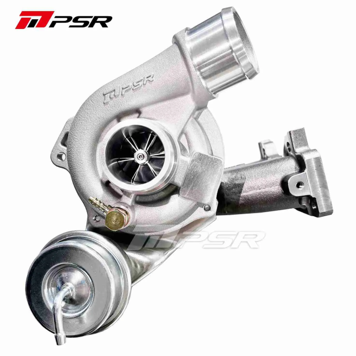 Pulsar PSR upgraded turbocharger with billet aluminum compressor wheel, bolt-on for Polaris RZR XP 2016-2021, 3.8-4 psi turbo actuator.