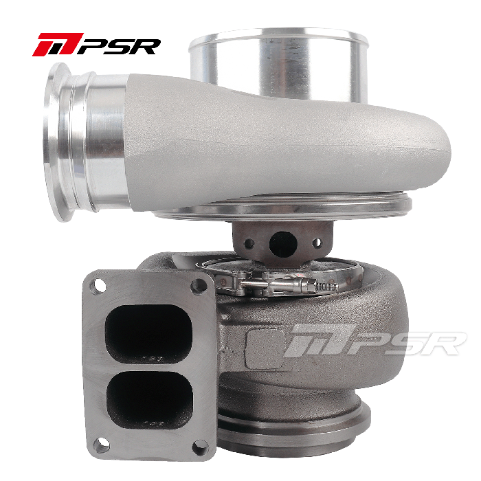Turbo Pulsar PSR 488 1.45 T6 con entrada dividida, salida de 3/4" Marmon, rueda de turbo de 101/91,3 mm con cojinete de fricción