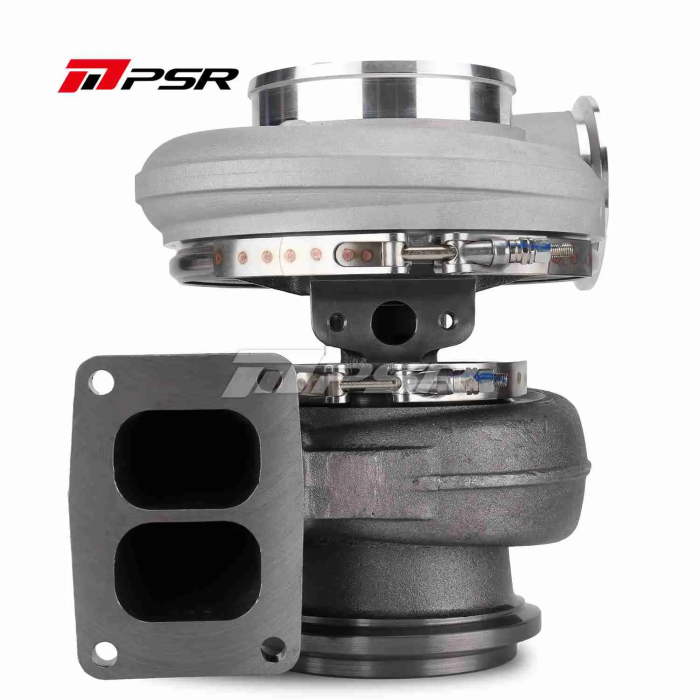 Pulsar PSR 485G 1.58 T6 Turbocharger with Divided Inlet, 3/4" Marmon Outlet, 96/88mm Turbine Wheel with Journal Bearing