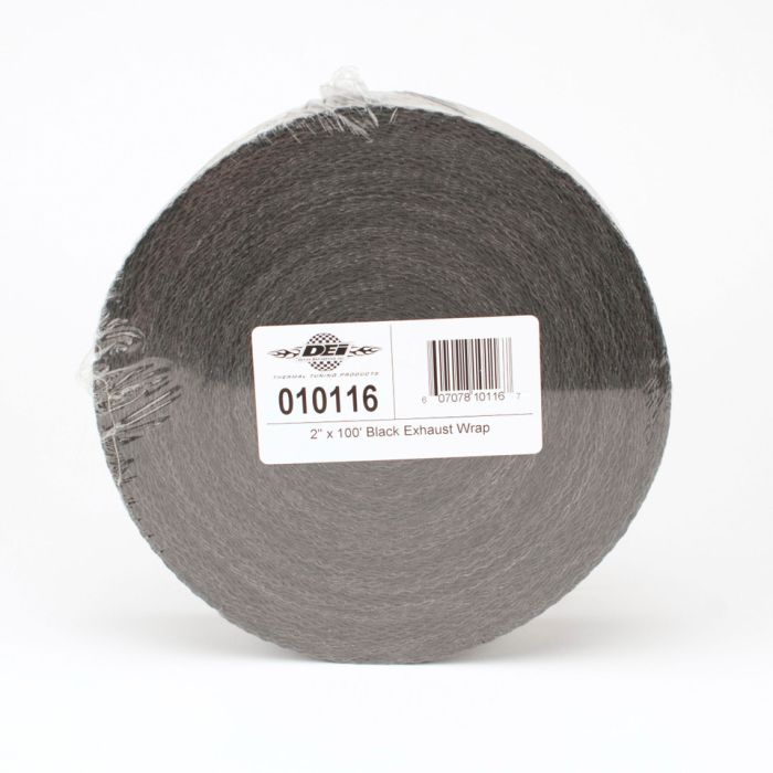 Black Fiberglass Exhaust Wrap - 2" x 100' DEI-10116