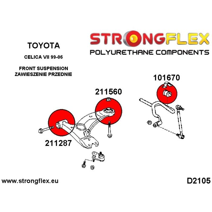 101670B: Front stabilizer bushing