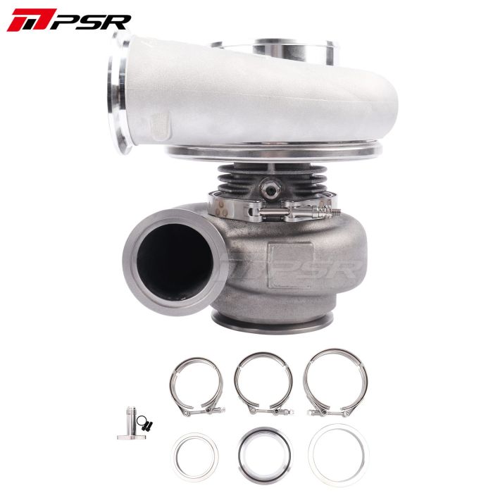 Pulsar PSR 8085E 1600HP Turbocharger DV 1.28 3" V-Band Inlet 4" V-Band Outlet Ball Bearing