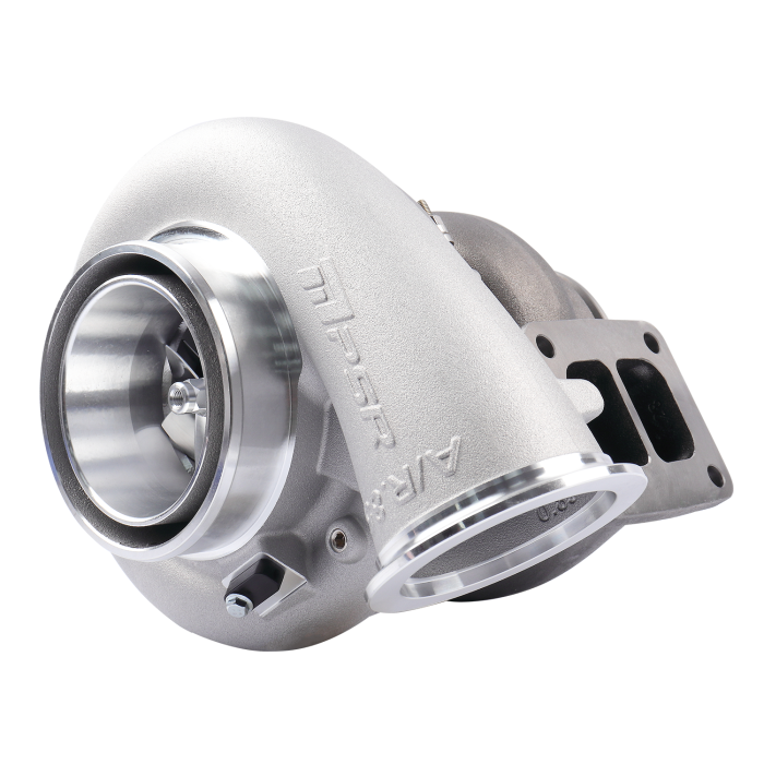 Pulsar PSR 8385E Ball Bearing Turbocharger, up to 1700HP, T4 Divided 1.28A/R Standard Compressor