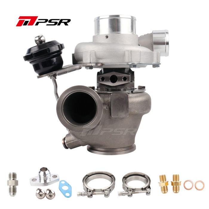 Pulsar PSR 2867 Gen2 Turbocharger .72 2.5" V-Band Inlet 5-Bolt Outlet Billet 15 psi Ball Bearing
