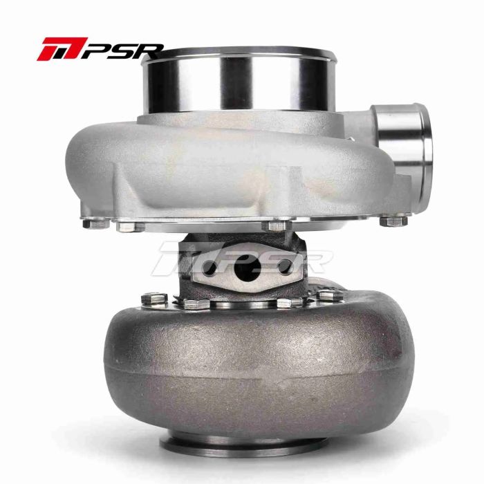 Pulsar PSR 3584 Gen3 Turbo with dual ball bearing, T4 open undivided compressor housing, 0.63 A/R, stainless steel.