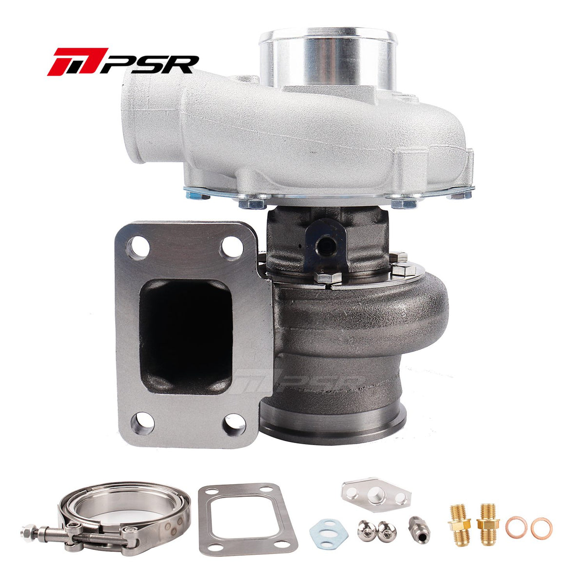 Turbocompresor Pulsar PSR 3576 Gen2 0,82 T3 entrada abierta salida V-Band 3" con rodamiento de bolas