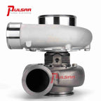 Turbo Pulsar PSR 3582 GEN2 with dual ball bearing, T4 open scroll standard compressor housing, 0.63 A/R, stainless steel.