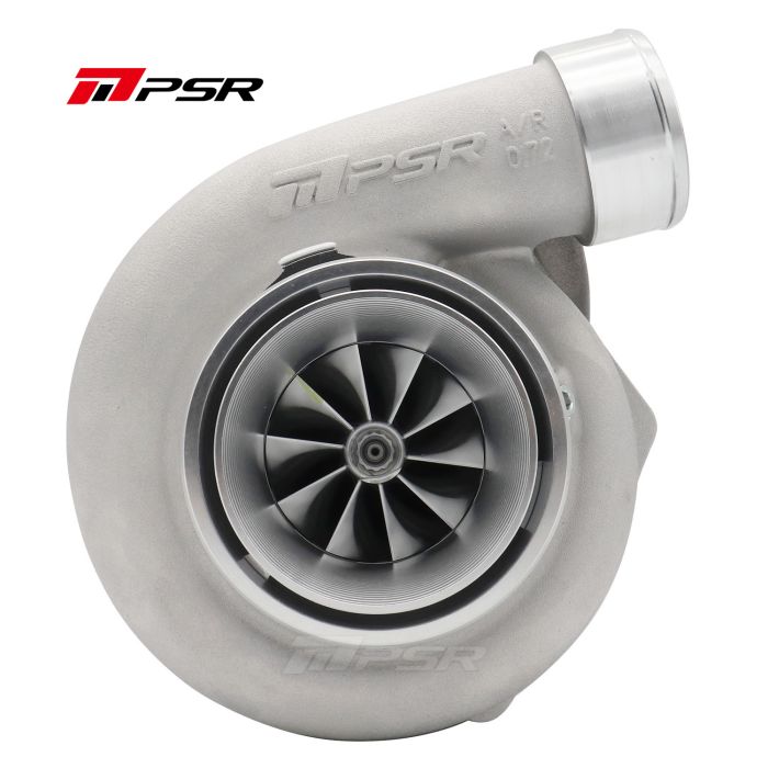 Turbo Pulsar PSR 3582 GEN2 with dual ball bearing, T4 open scroll standard compressor housing, 0.63 A/R, stainless steel.