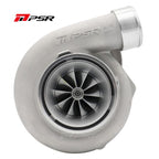Turbo Pulsar PSR 3582 GEN2 with dual ball bearing, T4 open scroll standard compressor housing, 0.63 A/R, stainless steel.
