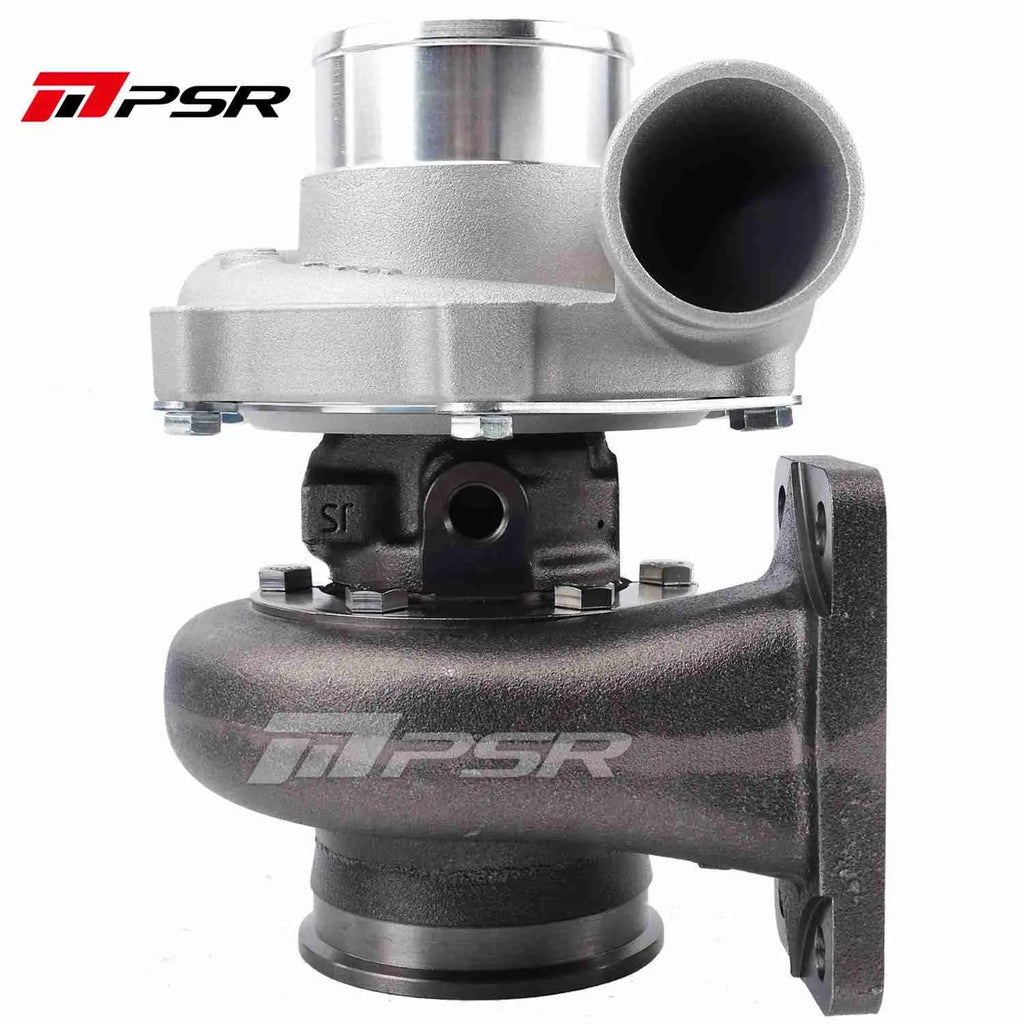 Turbocharger Pulsar PSR 3576 Gen2 Compact Dual Ball Bearing T4 Open 0,63 A/R acero inoxidable