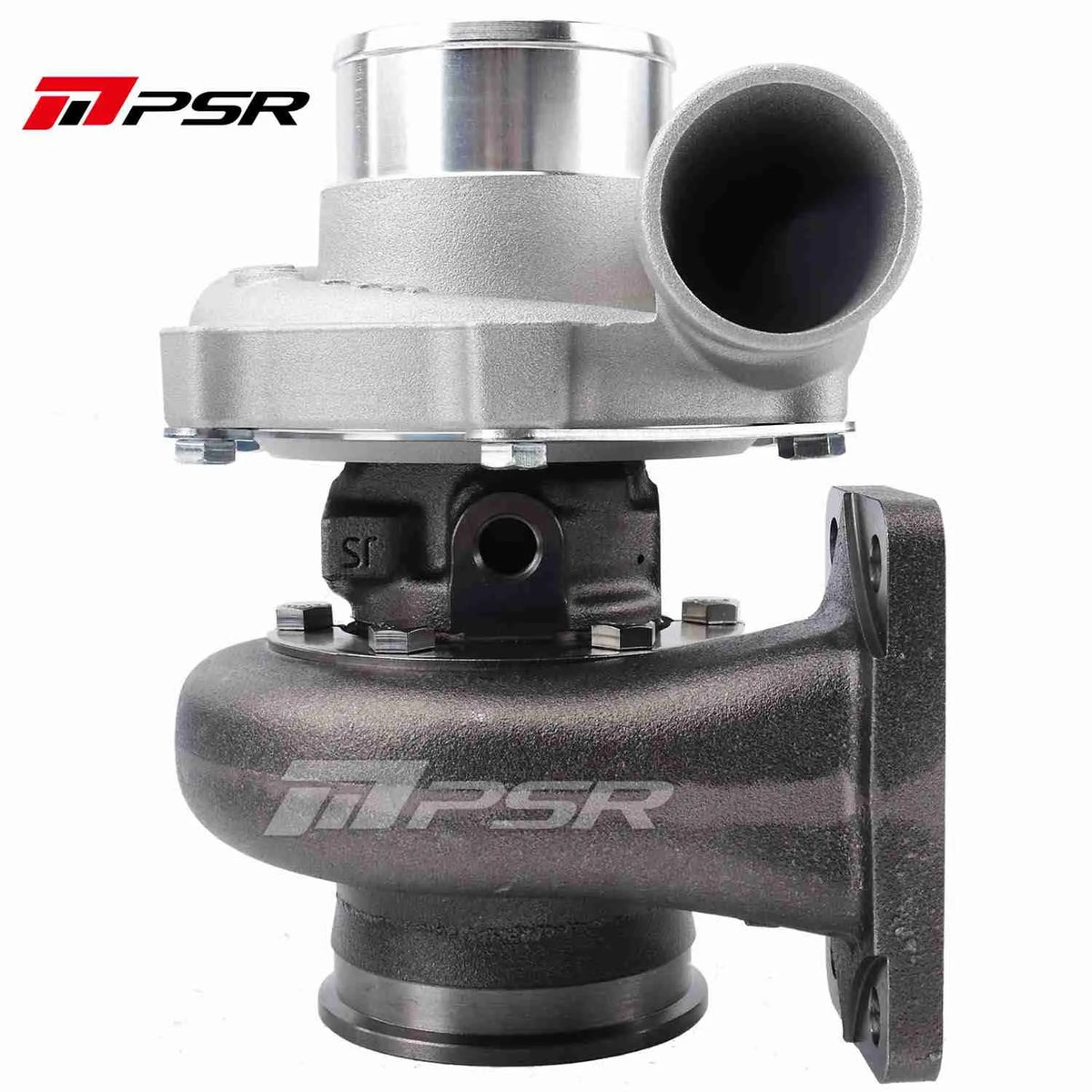 Turbocharger Pulsar PSR 3582 Compact Dual Ball Bearing T4 Open 0,63 A/R acero inoxidable