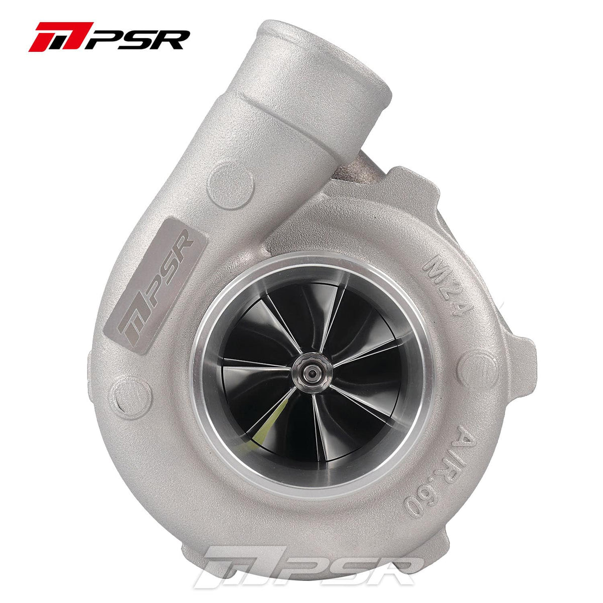 Turbocharger Pulsar PSR 3582 Compact Dual Ball Bearing T4 Open 0,63 A/R acero inoxidable