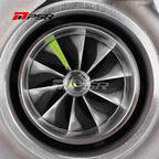 Pulsar PSR 3584 GEN2 Turbocharger with Dual Ball Bearing, Standard T4 Open Compressor Housing, 0.63 A/R, Stainless Steel.