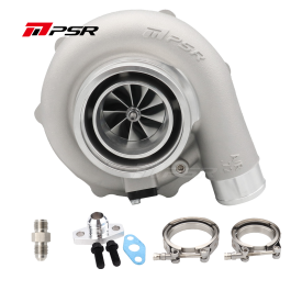 Turbocharger Pulsar PSR Forward Rotation 6262G Dual Ball Bearing 900HP T51R 0.75A/R 2.5" Outlet T3 Divided Inlet V-Band Outlet 0.86A/R