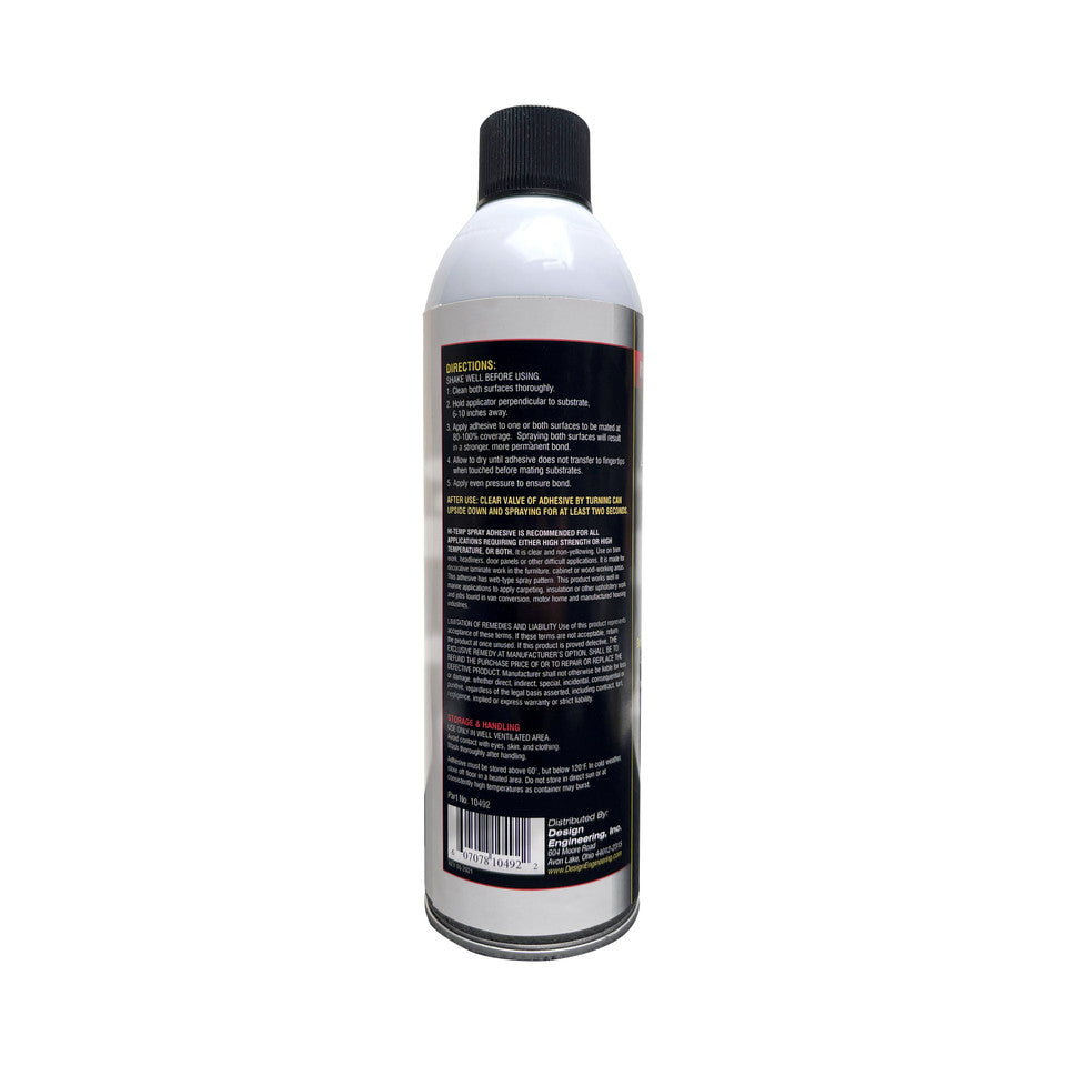 Adhesivo en spray de alta temperatura de fórmula mejorada DEI-10492