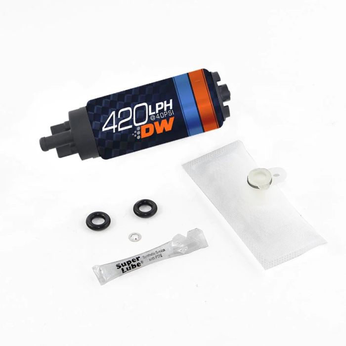 DeatschWerks DW420 420 LPH Fuel Pump for Genesis Coupe 2.0T 3.8 V6 09-12, Genesis 3.8 V6, 4.6 5.0 09-14 Kia Forte