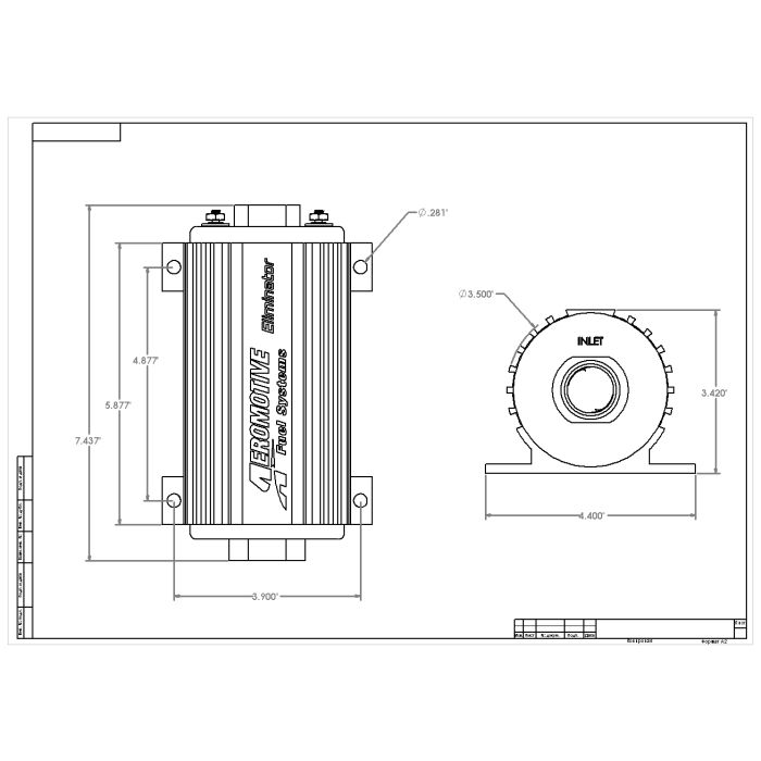 Bomba de combustible Aeromotive 11104 Eliminator