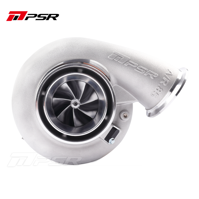 Turbo Pulsar PSR 8085E con rodamientos de bolas de hasta 1600 HP. Cubierta de compresor estándar sin carcasa de turbo.