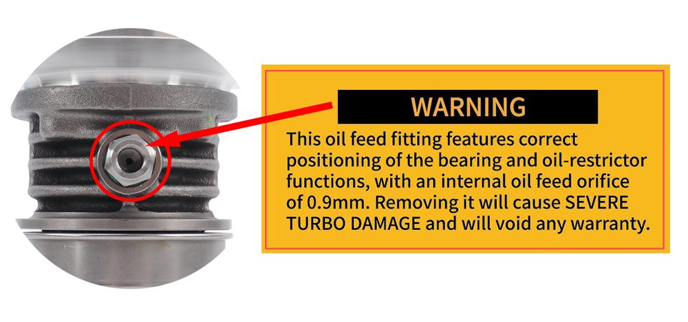 Turbocharger Pulsar PSR 7275E 1380 CV tapa de compresor estándar entrada para manguito de 4" salida para manguito de 3" sin carcasa de turbina doble rodamiento de bolas