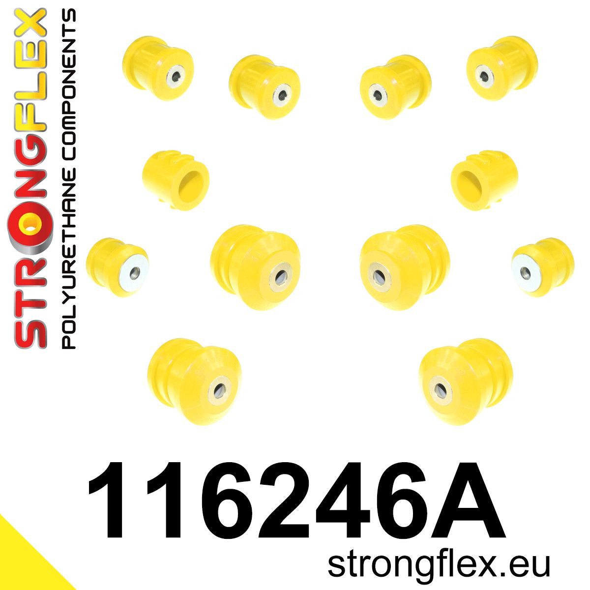 116246A: Kit de silentblocks de suspensión delantera SPORT