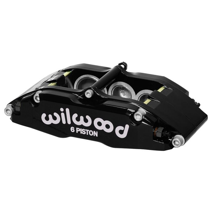 Pinza de freno Wilwood 120-13382 Billet Narrow Superlite con montaje de orejetas, derecha, 6 pistones, color negro.