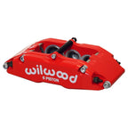 Pinza de freno Wilwood 120-13382 Billet Narrow Superlite con montaje de orejetas, derecha, 6 pistones, roja
