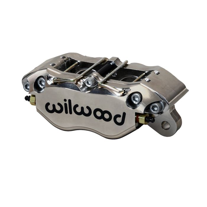 Pinza de freno Wilwood 120-14182 Dynapro Universal con montaje en orejetas, 4 pistones, niquelada