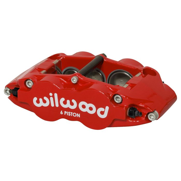 Wilwood 120-14490 FNSL6R - Junta antipolvo para pinza de freno de montaje radial izquierda, 6 pistones, color rojo