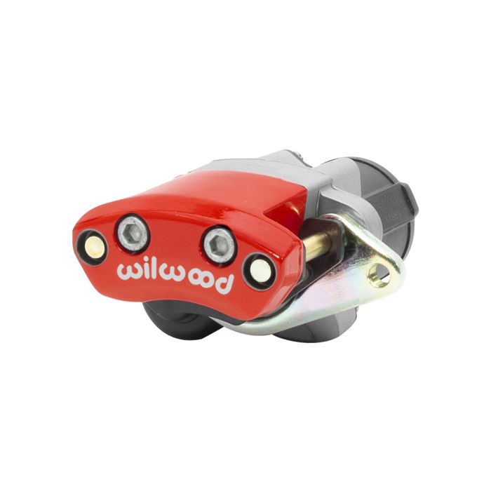 Pinza de freno de estacionamiento eléctrico Wilwood 120-15702 con montaje flotante, derecha, 1 pistón, color rojo.