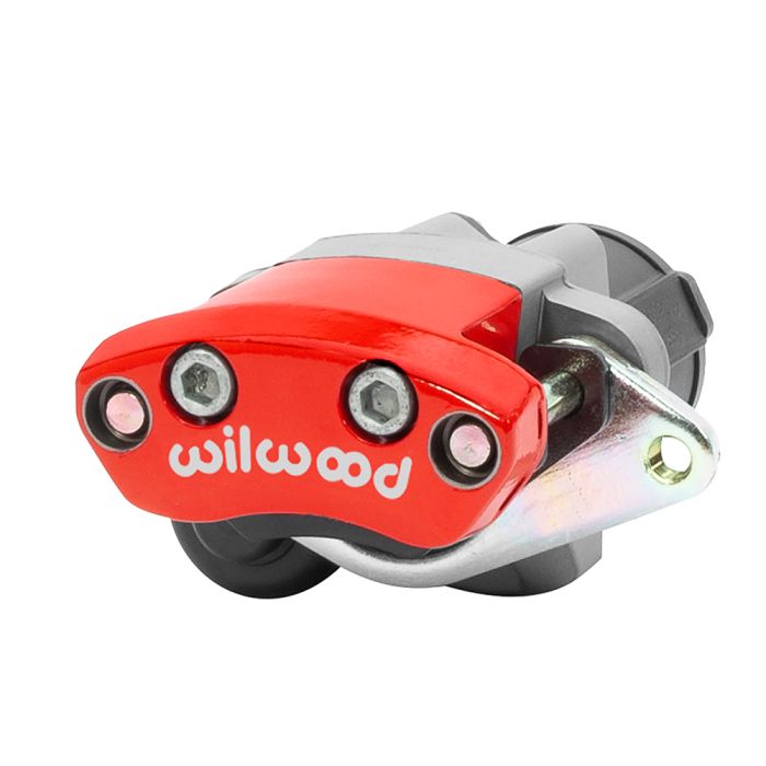Wilwood 120-16297 electric parking brake caliper, floating mount, right, 1-piston, red.